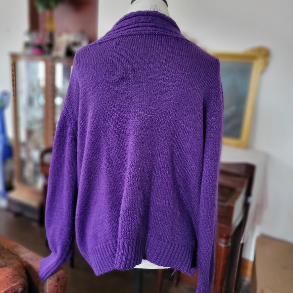 CJ Banks purple sweater - Picture 2 of 3